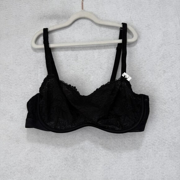 PINK Victoria's Secret Bra Womens Large Unlined Lace Underwire Lingerie NWT - Picture 1 of 12